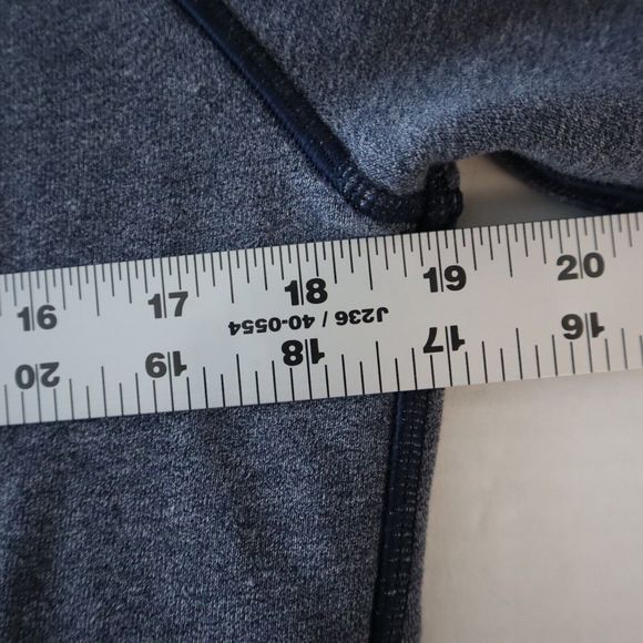 Lululemon Women's Sz M Blue Heather Just Pleat It Crew Neck Pullover Sweatshirt - Picture 8 of 10